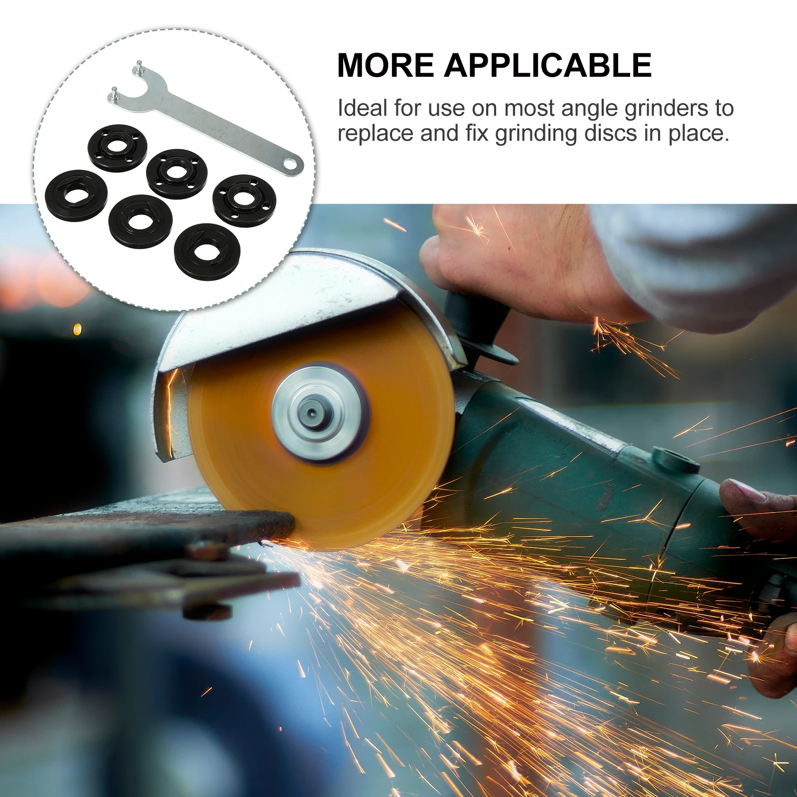 

Flange Nut Set Spanner Angle Wrench Accessories Durable Useful with Gaskets Kit