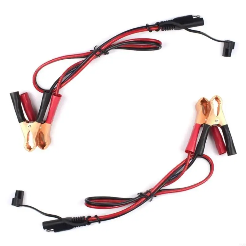 Battery Clips to 2-Pin SAE Quick Disconnect Plug 60cm 16AWG SAE Cable