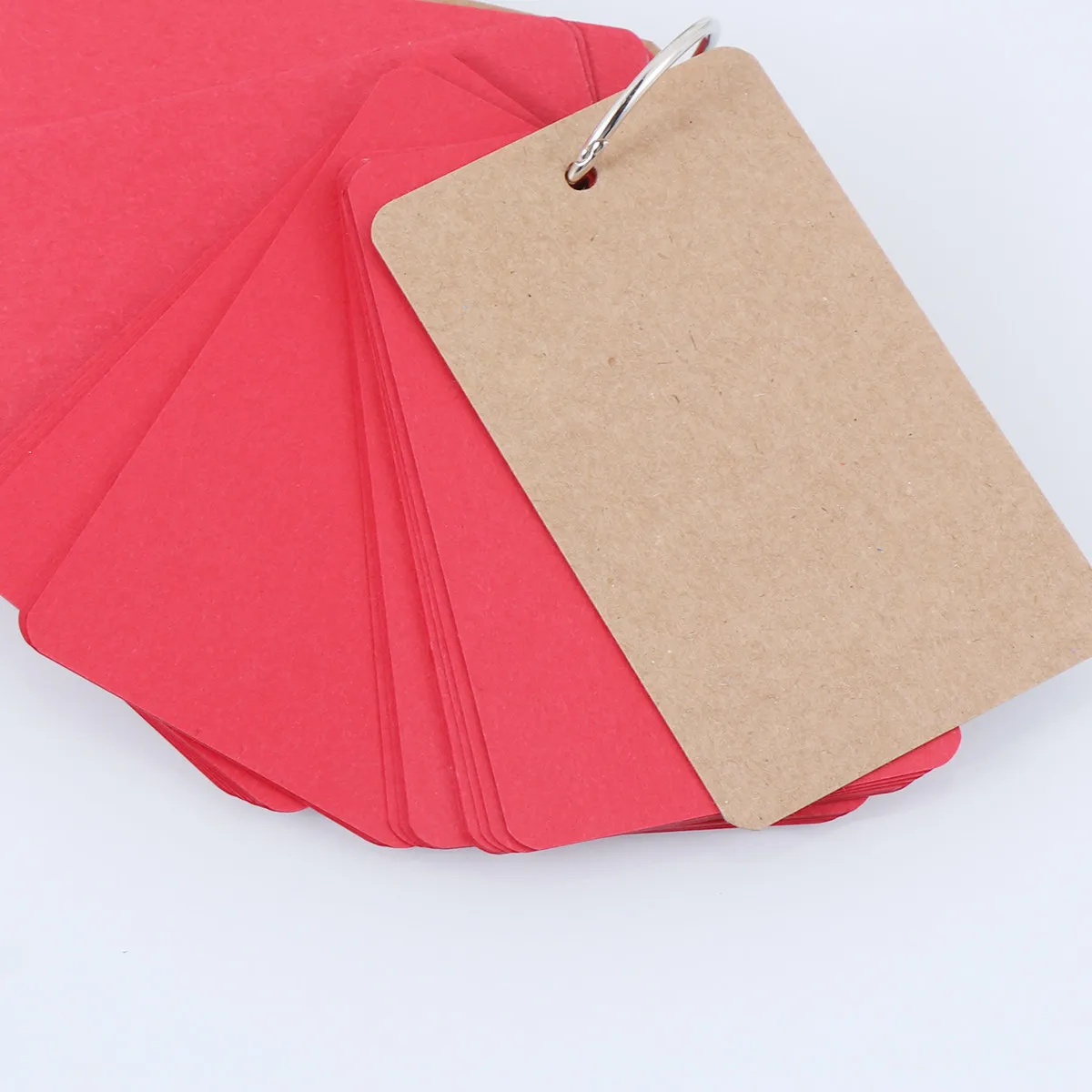 3Pcs Memo Note Pad Portable Compact Ring Binder Blank Paper Pads School Office Schedule Reminder Note Cards