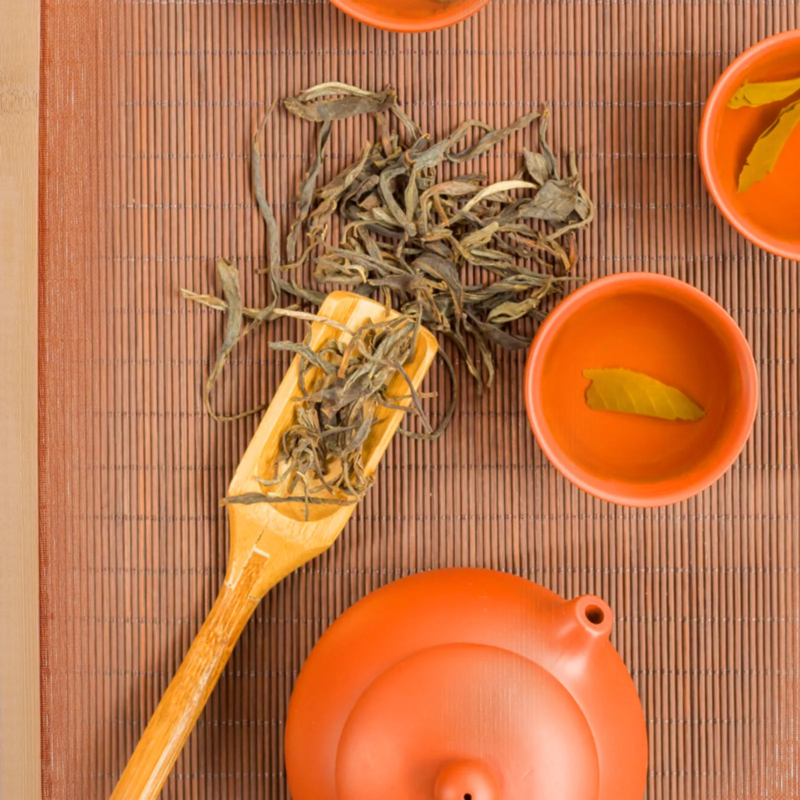 Bamboo Tea Mat Wear-Resistant Reusable Washable Heat-Resistant Table Runner For Home Hotel Restaurant Decoration