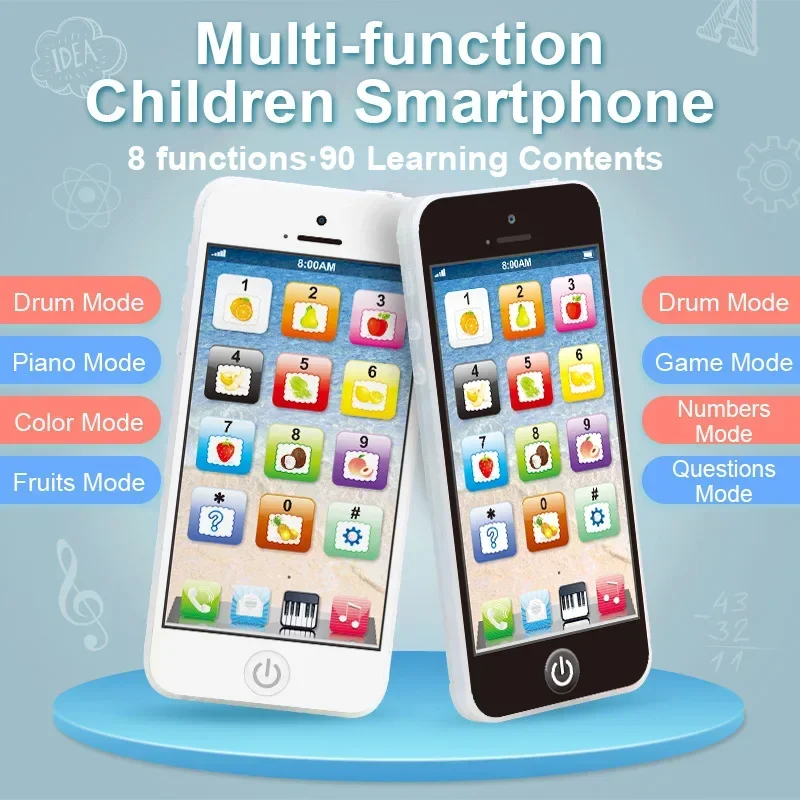 

Multifunctional Musical Play Phone for Kids,Cellphone with Light Sound Mobile Vocal Toy,Simulation Cell Phone Toys for Toddlers