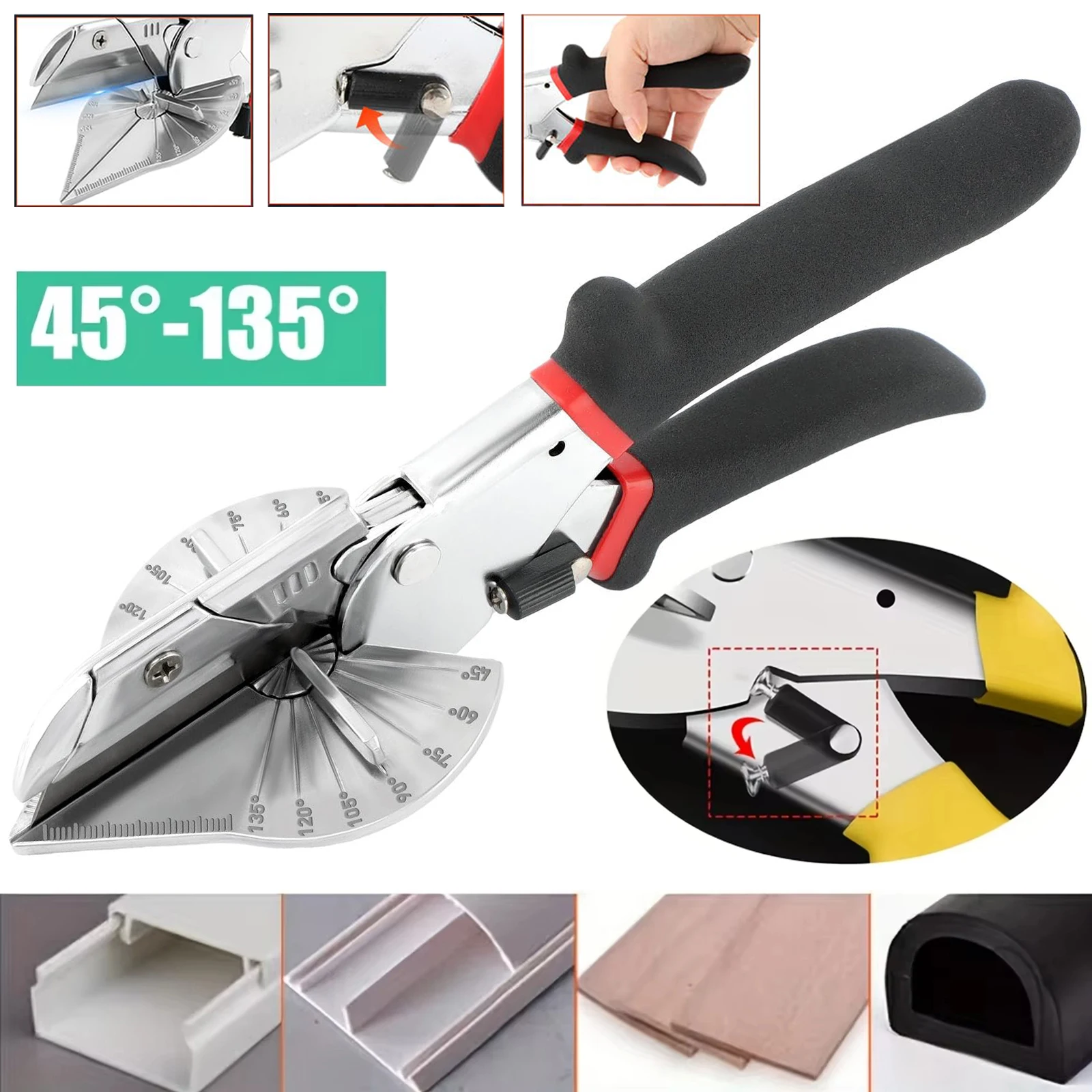 

Угловые ножницы для электрика, универсальные ножницы 45 градусов, 90-градусные ножницы для деревообработки, кромкооблицовочная пряжка, многофункциональная полоса