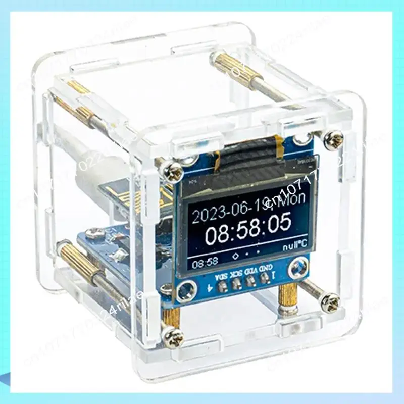 

A17Z DIY комплект погодных часов WIFI модуль Интернет вещей время дисплей температуры и влажности практика пайки свободные аксессуары