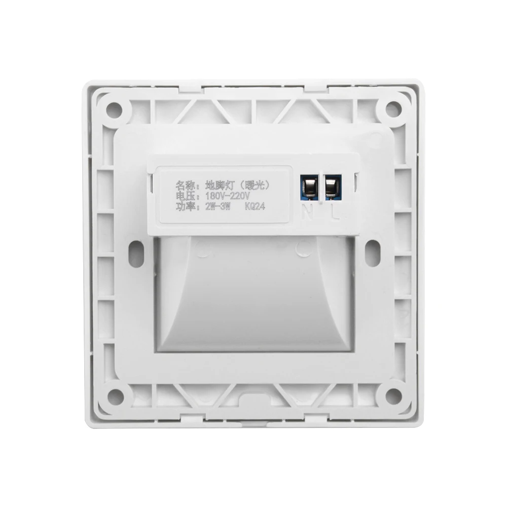Luzes de passo externas embutidas luz de escada 6000k 3000k LED lâmpada de passo iluminação de corredor iluminação de parede interna