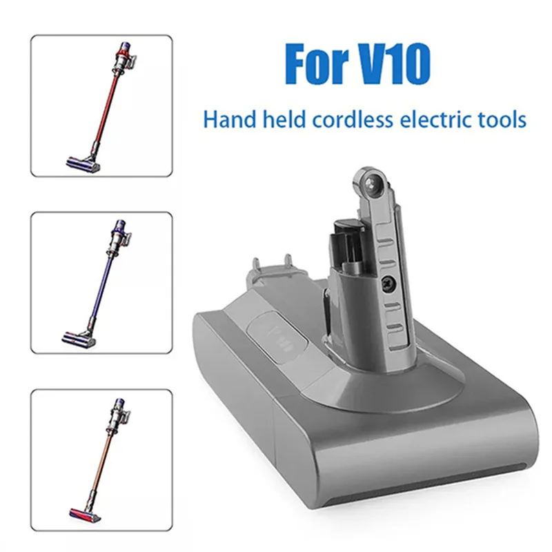 Batterie d'aspirateur sans fil V10 Animal Absolute Fluffy, 25.2V 4800mAh-12800mAh pour Dyson, vente directe d'usine