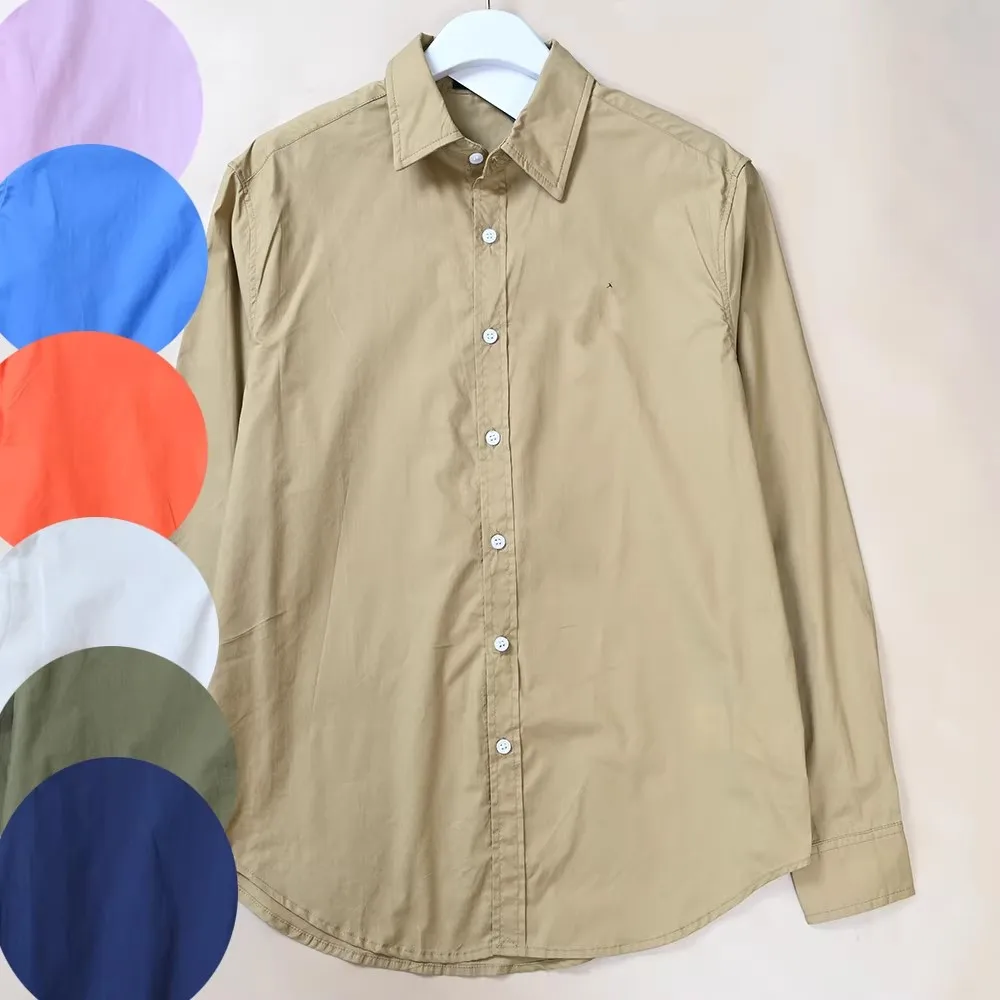 

Ladies Casual Silk Cotton Long Sleeve Loose Fit Embroidered Shirt Spring Season Fashionable Versatile Loose Style Premium Qua...