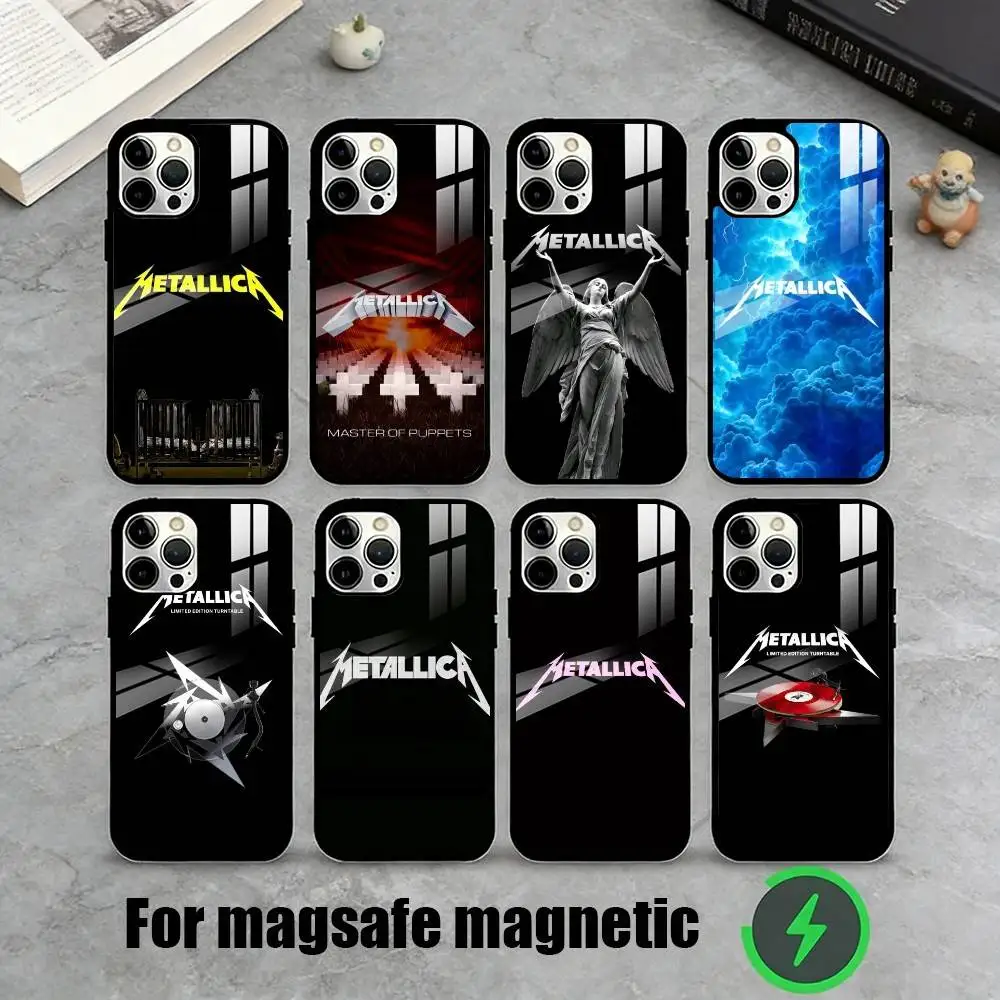 

Logo Music M-Metallica A-Album Phone Case For iPhone17,16,15,14,13,12,11 Plus,Pro Magnetic For Magsafe Wireless Charging