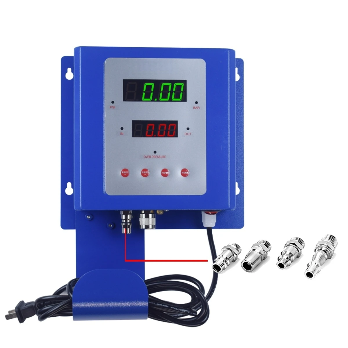 Wall-Mounted Digital Tire Inflator for Car Truck Motorcycle Automatic Tyre Inflation System Gas Station Garage Repair Tools