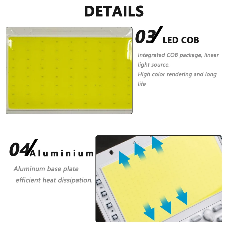 LED Matrix AC110V AC220V 50W 100W 150W 200W  LED Lamp Chip  Input Smart IC Driver Fit For DIY LED Floodlight Spotlight