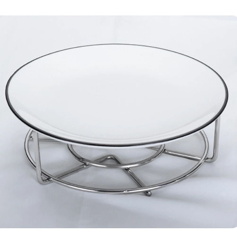 

304 Stainless Steel Steamer 15X3.5Cm Silver 3 Legs Egg Steaming Rack Kitchen Cooking Accessories Rustproof Space Saving Cooling