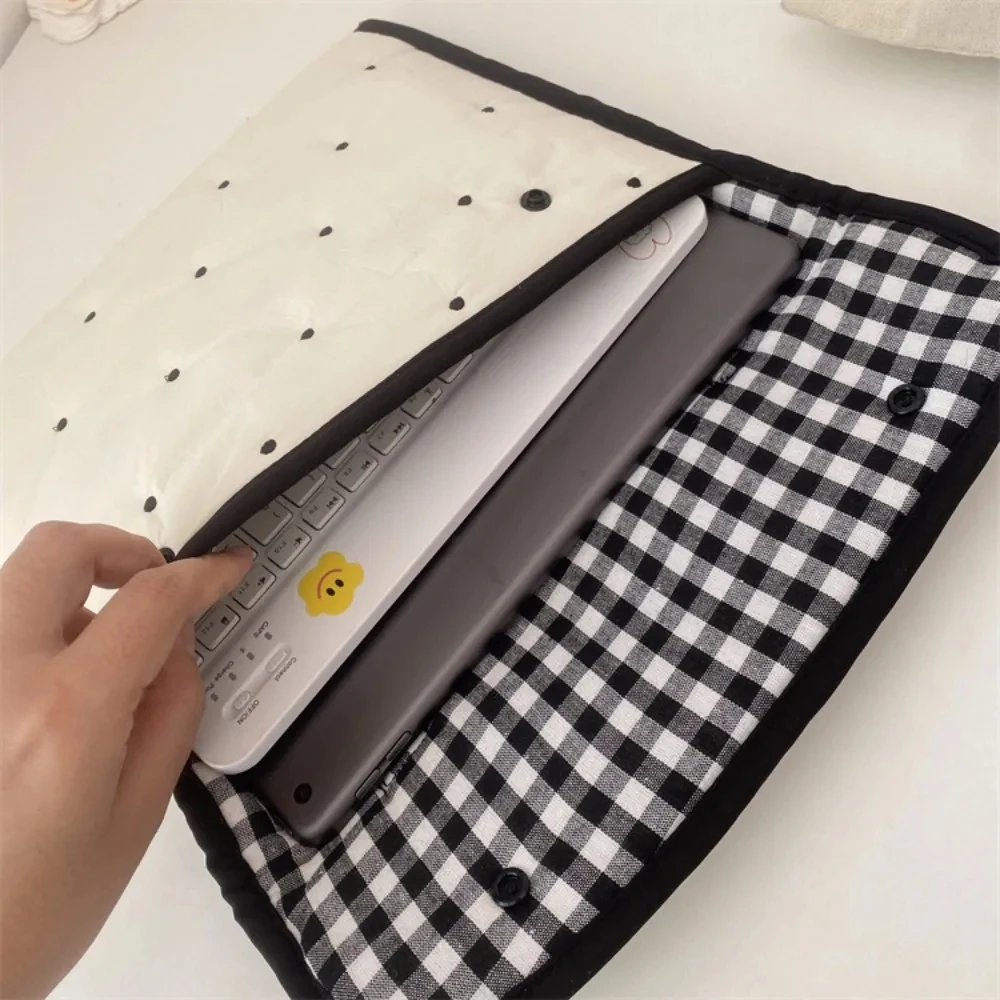 Cotton Cute Cartoon Rabbit Laptop Sleeve Tablet Carry Case for Macbook Computer Protective Notebook Case Women Briefcase