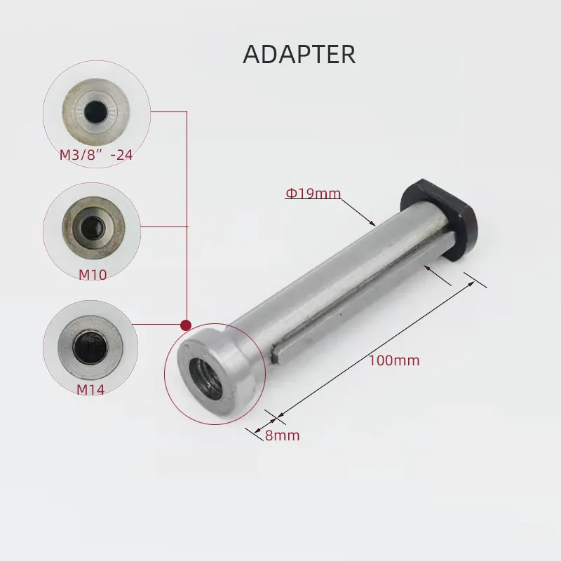 Imagem -05 - Modificado Hand Held Linear Roller Acessórios de Polimento Side Handle Adapter Capa Protetora Conjunto Completo Rebarbadora M14 10 em 1