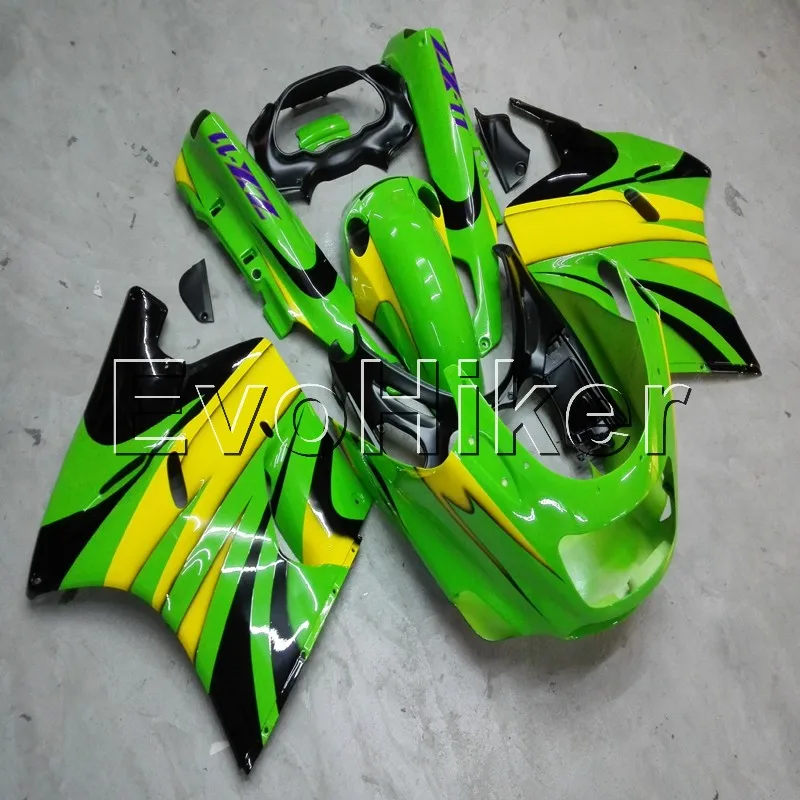 

Full fairing kits for ZX11 ZZ-R1100 1993 1994 1995 1996 1997 1998 1999 2000 2001 green ZX-11R ABS plastic Fairings