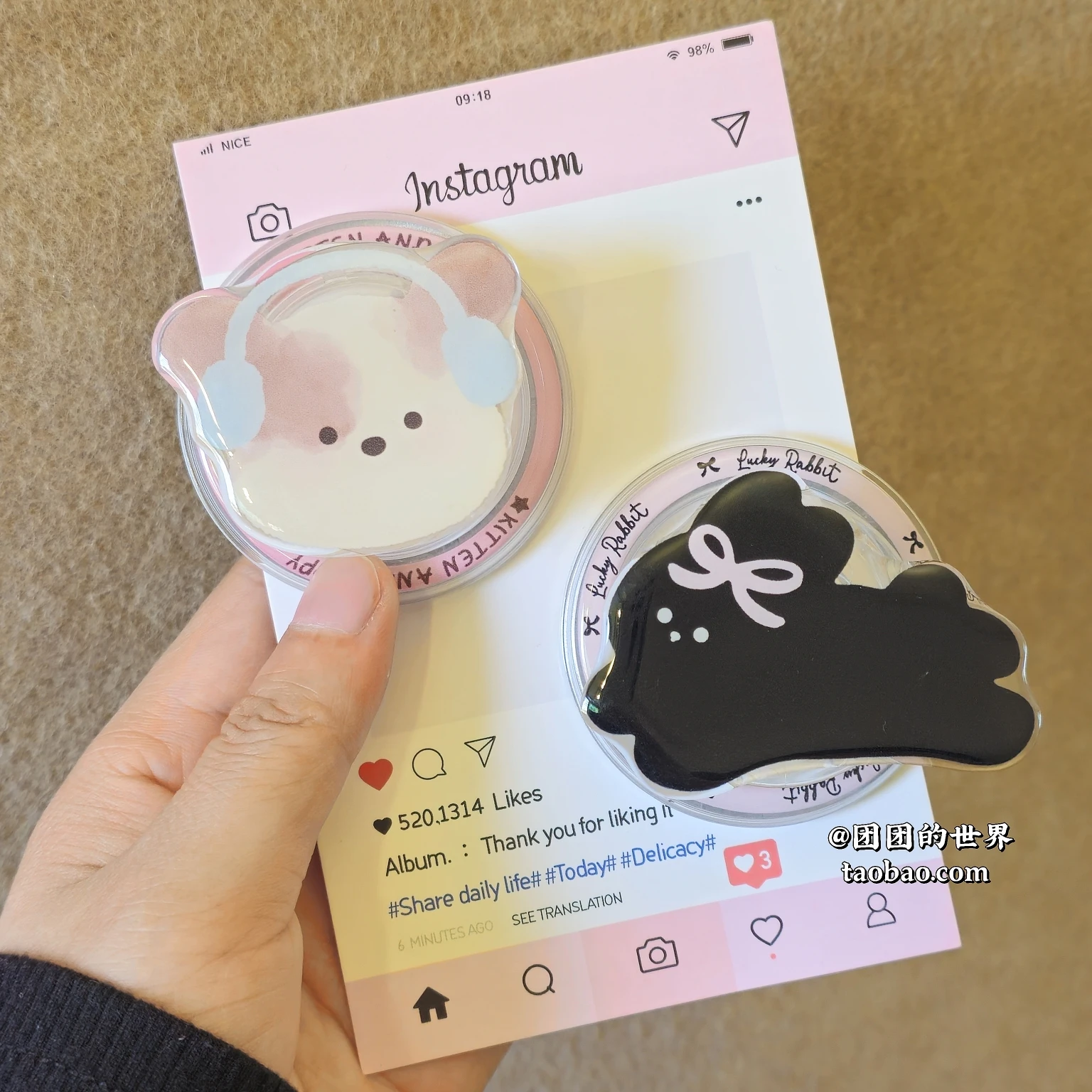 

Забавный кот для ручек для мобильных телефонов Magsafe, съемный магнитный держатель-подставка для смартфона для iphone, аксессуары для планшетов, браслет