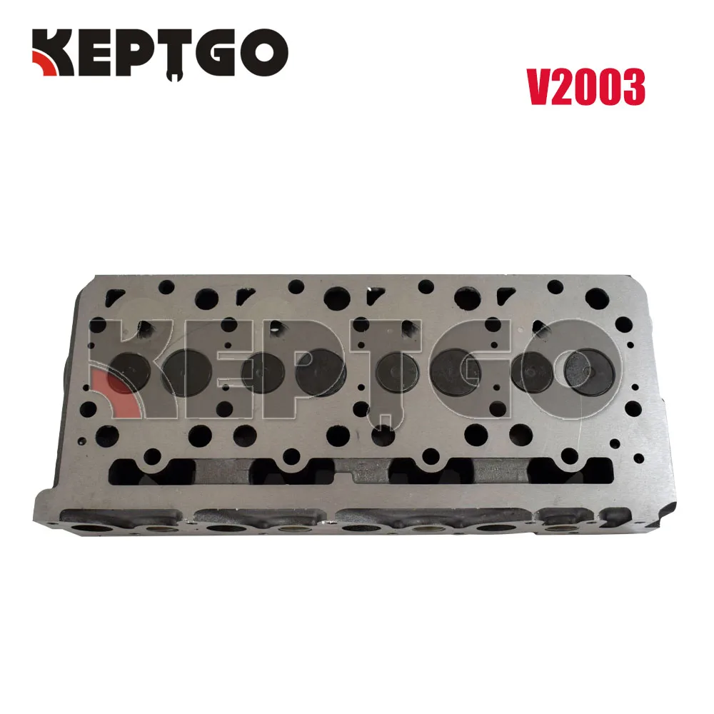 New V2003 Complete Cylinder Head For Bobcat 341 337 773 S175 S185 Kubota with Valve