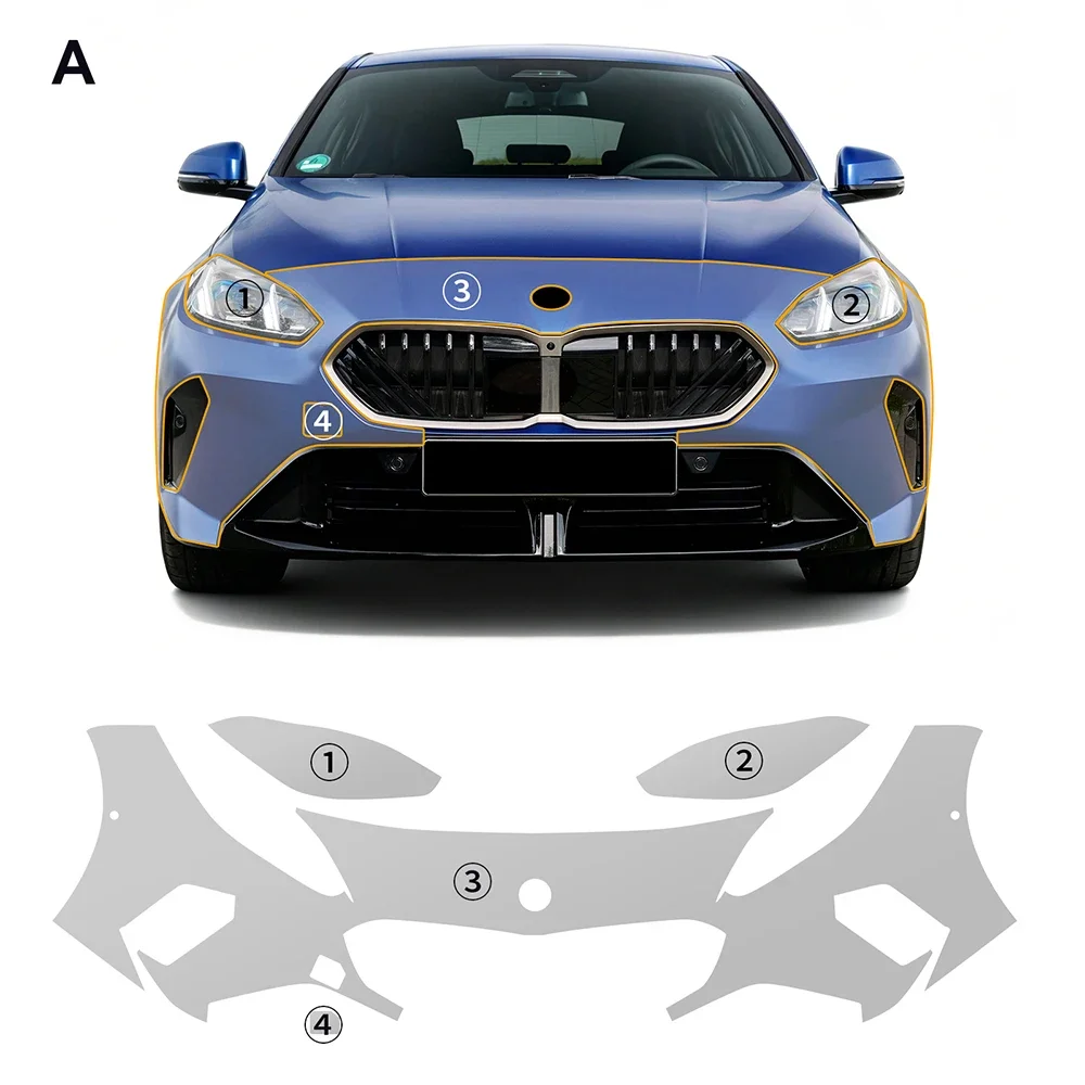 For BMW 1 Series F70 2026 2027 Precut Paint Protection Film 9Mil TPU PPF Transparent Car Film Self-Repairing Protective Shields