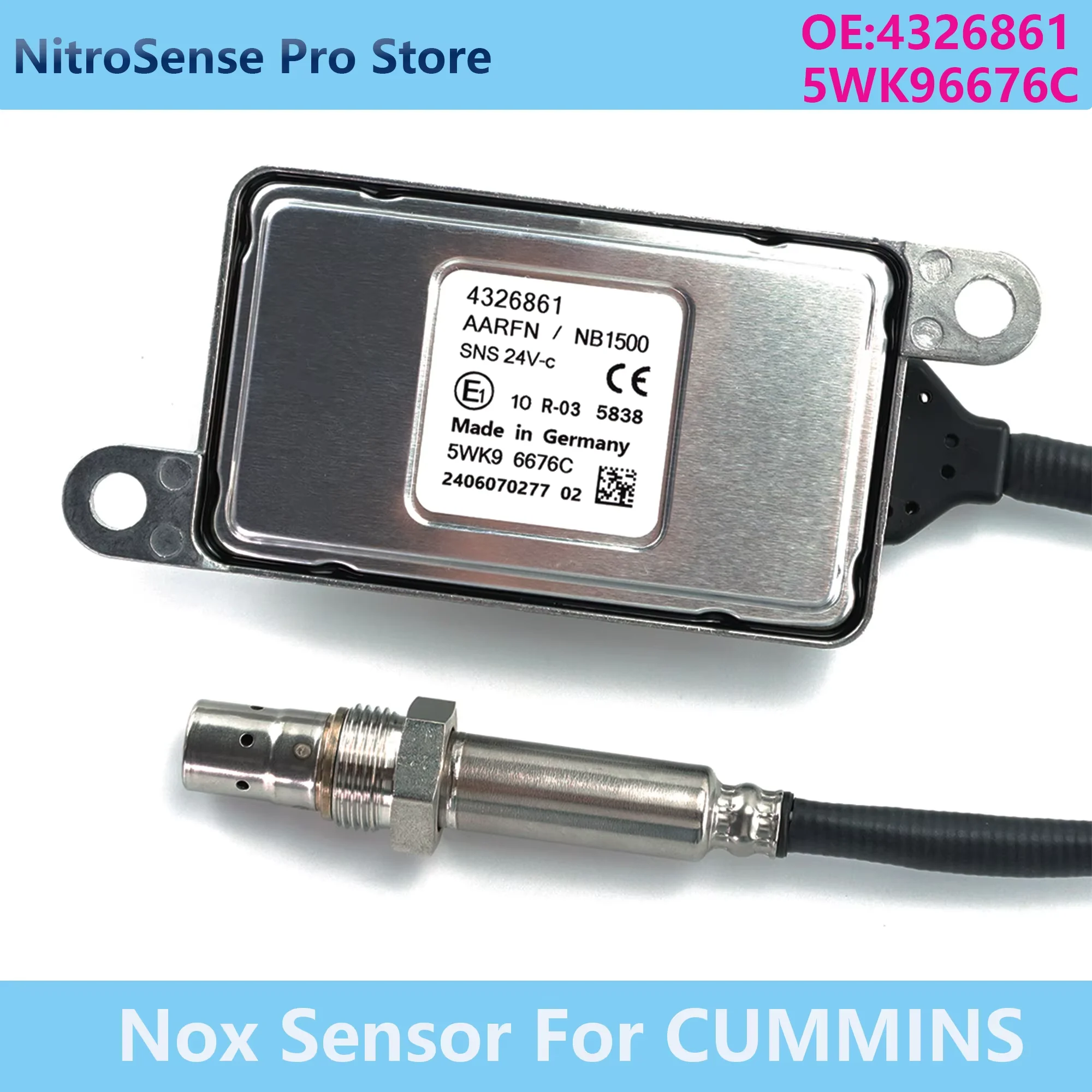 

5WK9 6676C 4326861 5WK96676C High Quality New Nitrogen Oxide Sensor Nox Sensor for CUMMINS