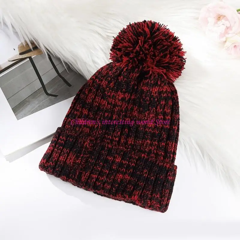 

Fashion Toddlers Hat with Pom Pom Design Comfortable for 1-6Yrs Kids 425F