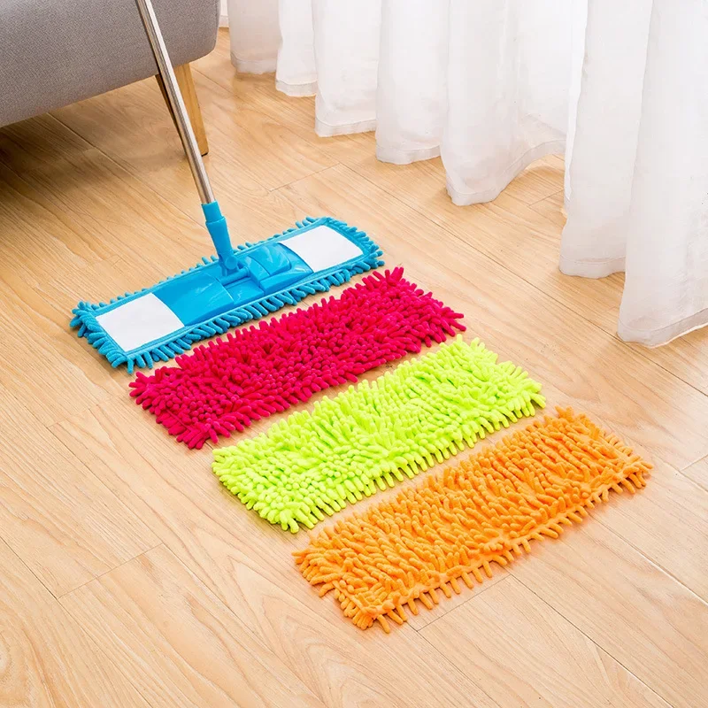 Microfiber Mop Washable Head Pads Fit Flat Dust Mops Kitchen Household Cleaning Tools Cloth Bathroom Accessories Replacement Mop