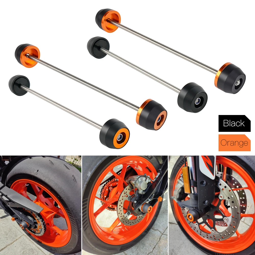 Motorcycle Front/Rear Wheel Axle Sliders for KTM 790 Duke 2018 2019 2020 2021 2022 2023 890 Duke R Axle Sliders Crash Protectors