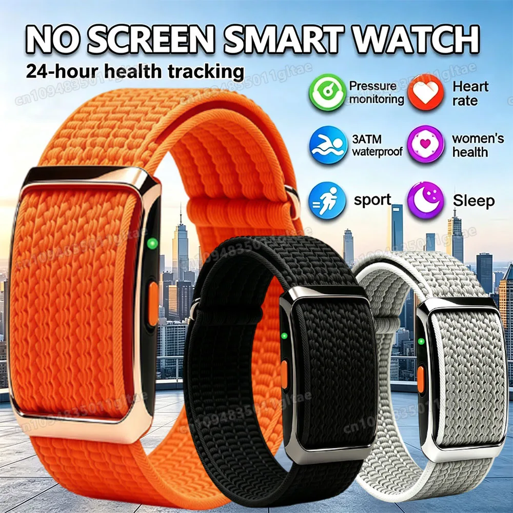 Ultra-Slim NO Screen Smartwatch Heart Rate Blood Pressure Sleep Monitor Smart Band Sports IP68 Waterproof Smart Bracelet HT22