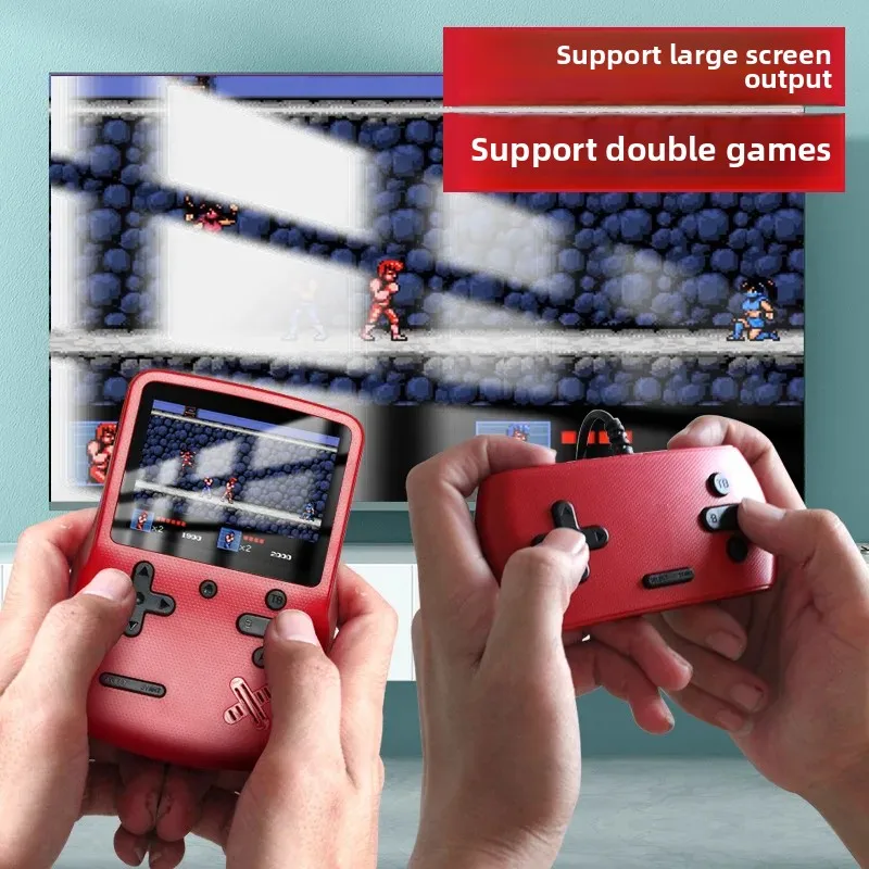 D21 Handheld Classic Video Game Player Built-in 8-Bit 3.5 Inch Screen Portable Game Console 500+ Games AV Output for Kids Adults