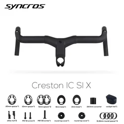 Syncros Creston Ic Sl Carbon Fiber Gravel Focused One Piece Cockpit For Addict Gravel Frame