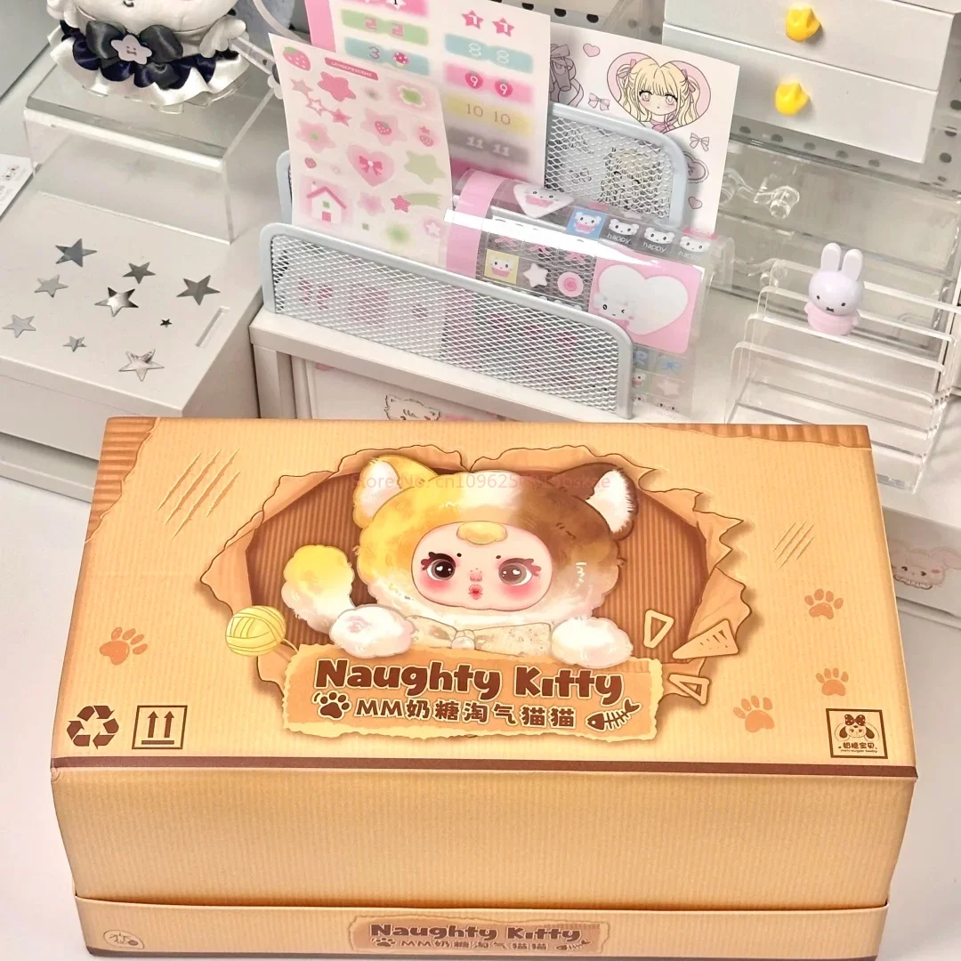 Mm Candy Tickle Cat Cute Mascot Blind Box Toy Trendy Feline Themed Collectible Item For Gifting And Fun New Arrival