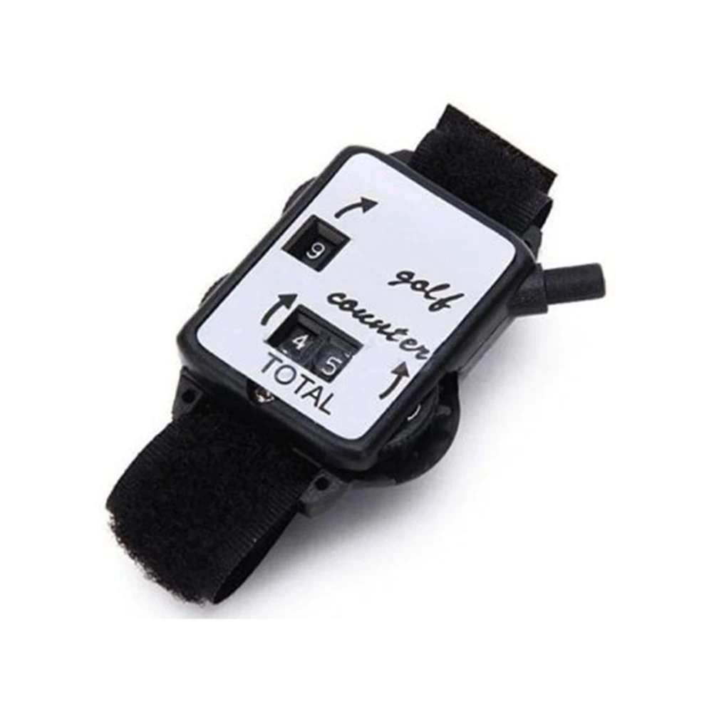

Score Counter for Golfers Black 24Cm Wristband Style Counter with Hook Loop Fastener Wearable Design Track Shots Press Button