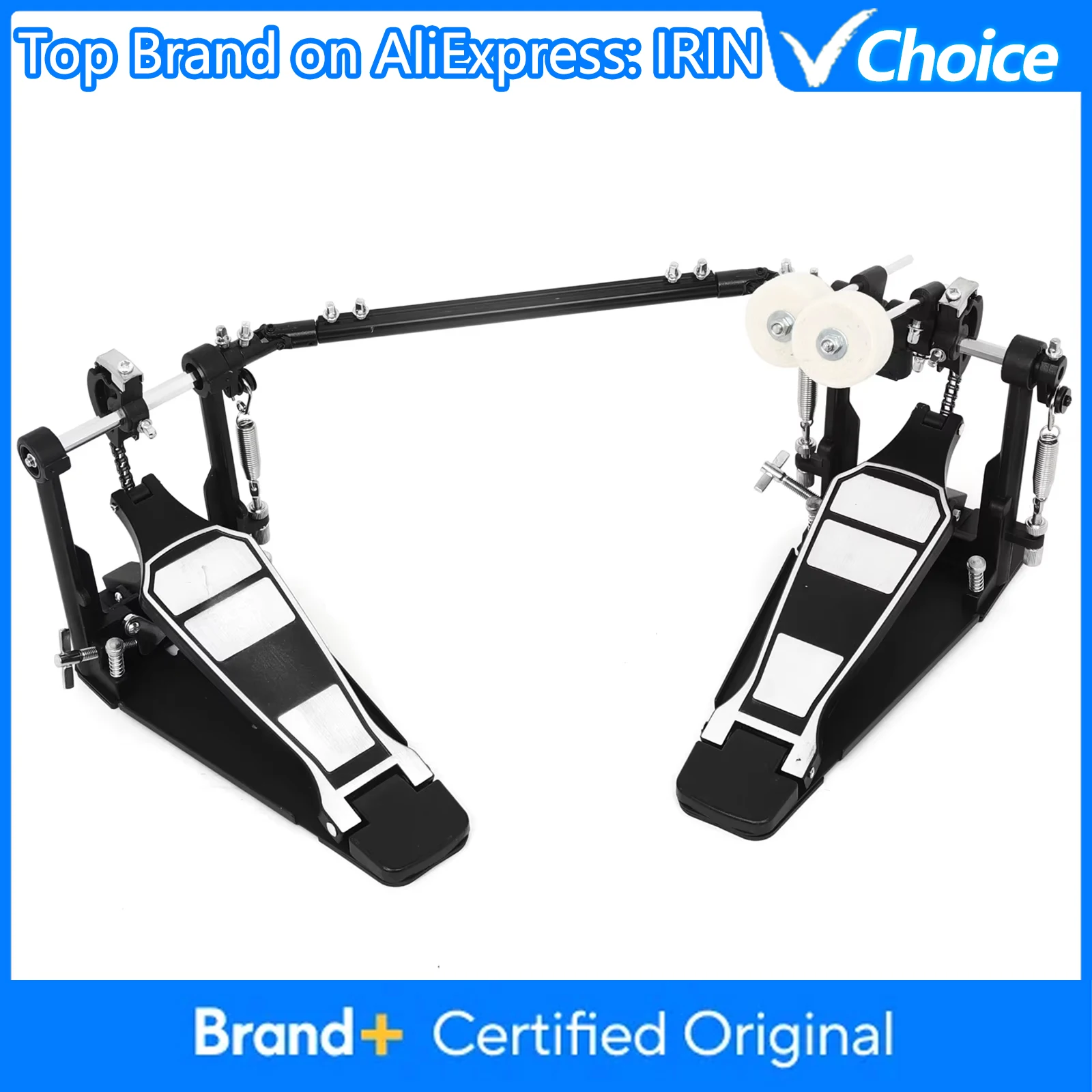 

Double Bass Drum Pedal Professional Single Chain Frame Drum Aluminum Alloy Pedal Jazz Drum Foot Pedal Drums Practice Accessories
