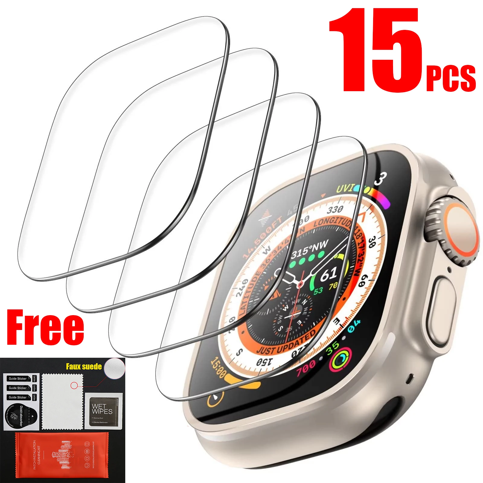 Vetro temperato per Apple Watch Ultra 49mm proteggi schermo antigraffio per Apple Watch 8 Pro Smartwatch serie Iwatch Ultra 49m