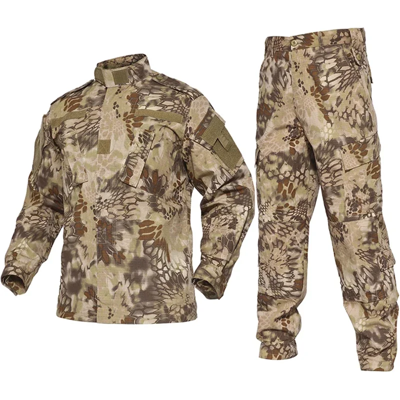 Imagem -04 - Homens Tático Desert Bdu Campo Uniforme Jaqueta Multicam Airsoft Roupas Terno de Camuflagem Conjunto de Equipamento de Caça