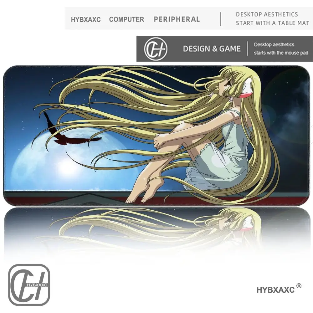 Alfombrilla de ratón HD HYBXAXC Anime C-Chobits Cute Chii, alfombrilla de goma antideslizante para jugadores, alfombrilla de ordenador, decoración, alfombrilla de escritorio, portátil, oficina, grande