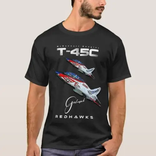 T-45C Goshawk Redhawks USAF Navy Training Aircraft S-5XL Art T-Shirt