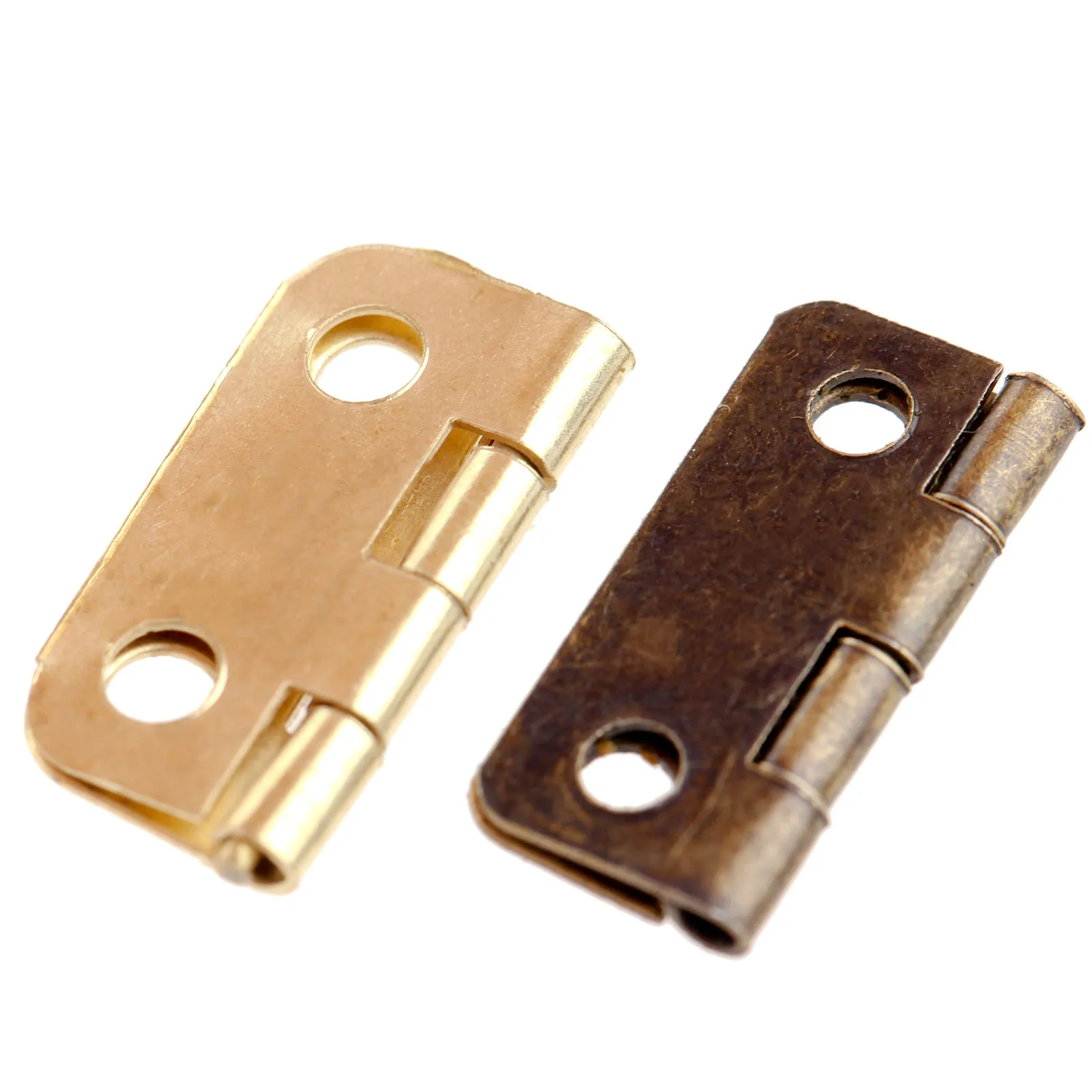 10Pcs Vintage Mini 16mm*13mm Iron Hinges Antique Bronze/Gold Hinges For Wooden Box Jewelry Box Gift Box Wine Box Hardware Home