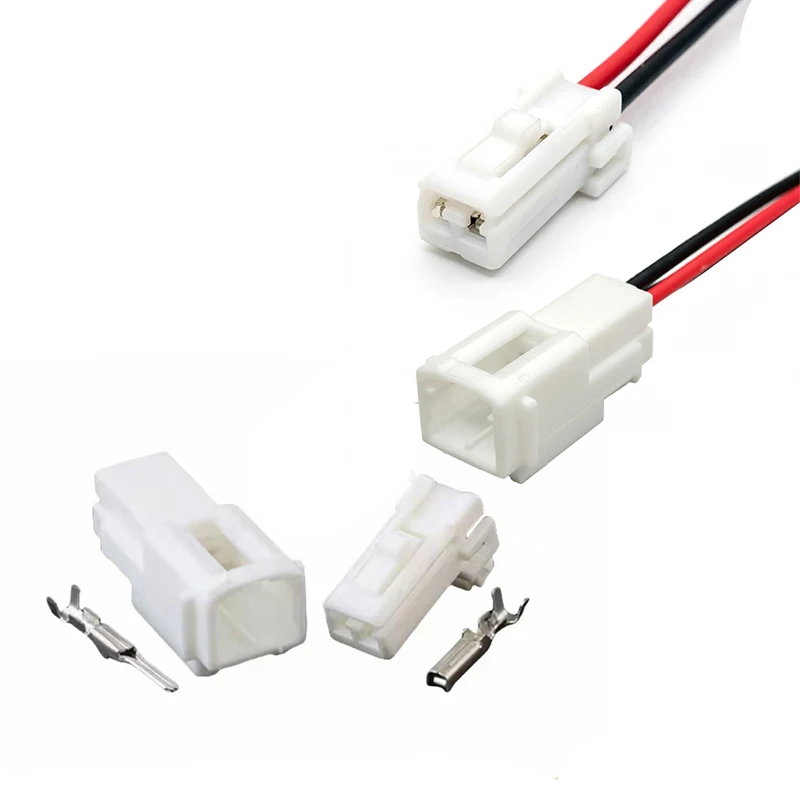 5 Sets 2-Pin Plug and Play Wiring Harness Connector for Audio Tweeter & Instrument Panel (Male & Female)