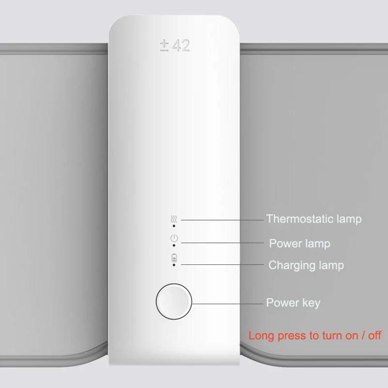 Calentador de biberones recargable por USB, 5200mAh, 6 niveles, pantalla de ajuste de temperatura, bolsa calentadora de alimentos para alimentación de leche materna