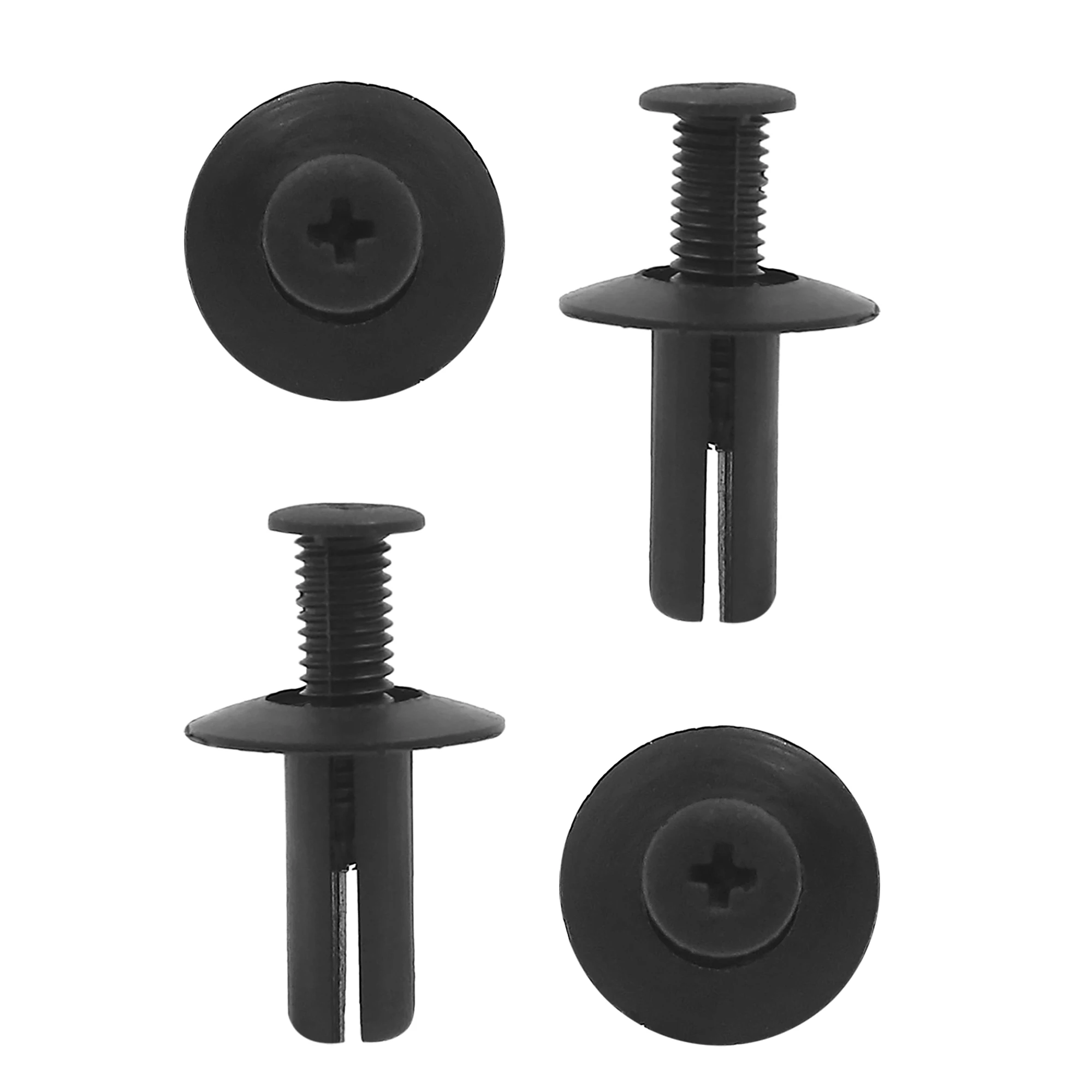 X Autohaux 20Pcs 30pcs 40Pcs 50Pcs 100Pcs Black Gray Plastic Splash Guard Fastener Rivet Clips 8Mm X 20Mm X 20Mm