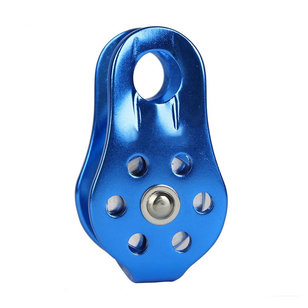 Achieve higher efficiency with our premium pulleys 20KN Single Pulley General Purpose Fixed Side Rope Pulley Climbing Arborist