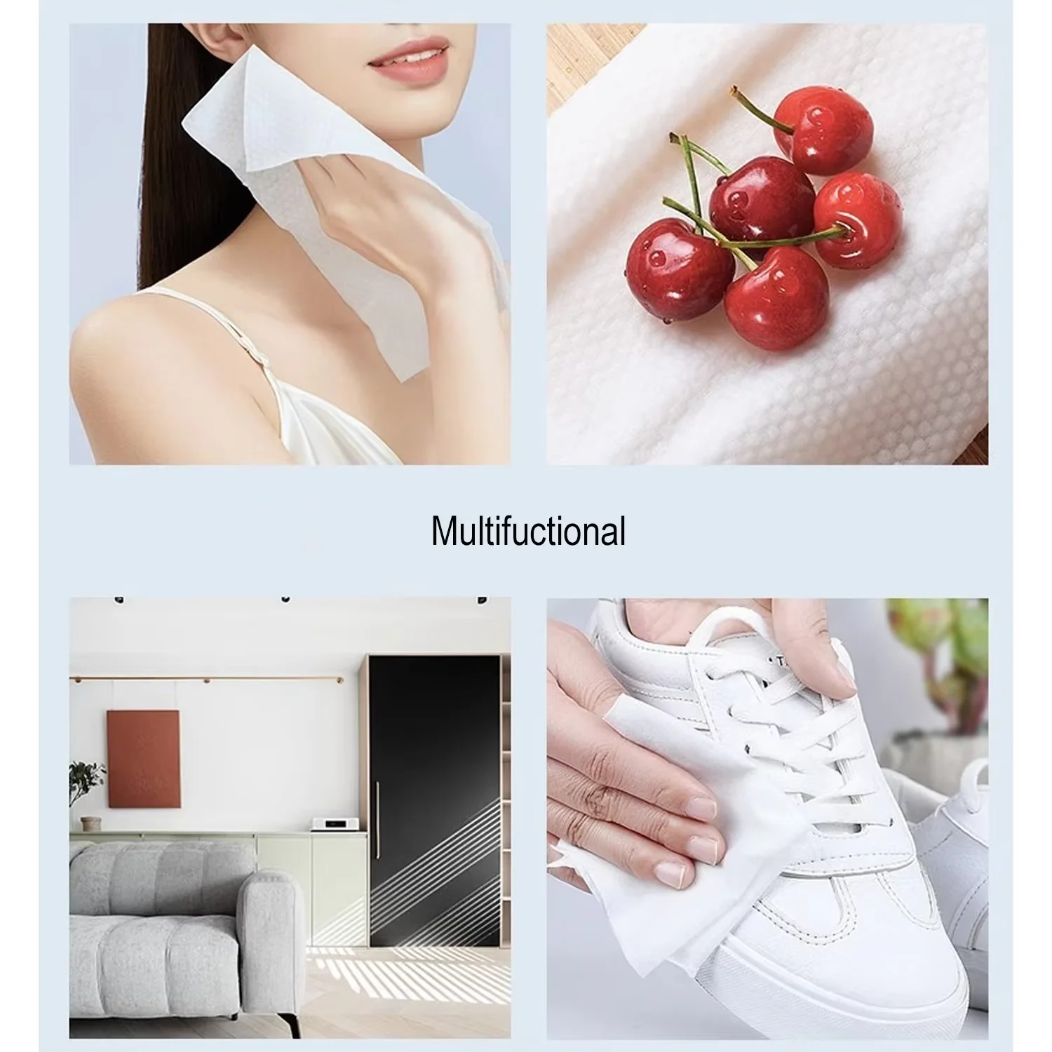 50pcs Portable Compressed Face Towels Disposable Mini Coin Tissue Toilet Paper Tablets Clean for Travel Non-Woven Makeup Wipes - view 5