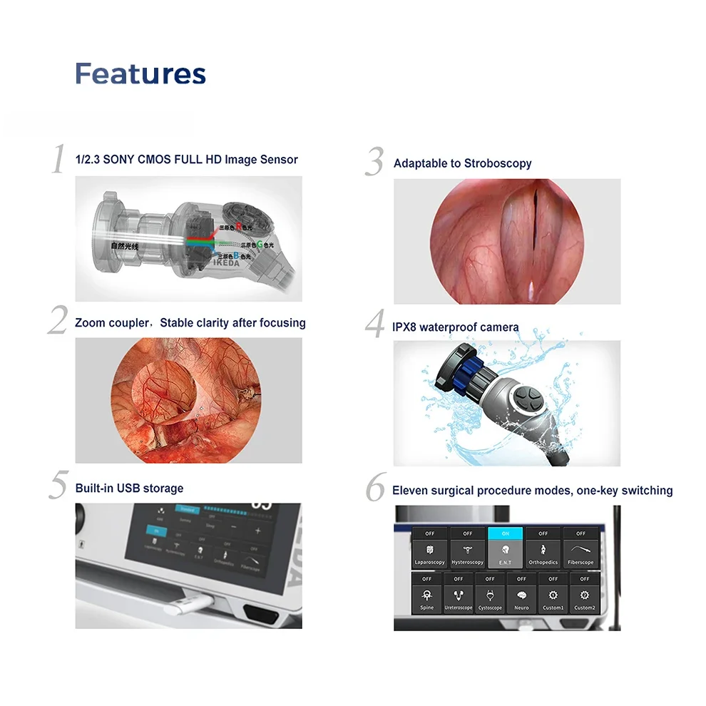 IKEDA Endoscopy / Endoscope / ENT Endoscope Laparoscope Tower