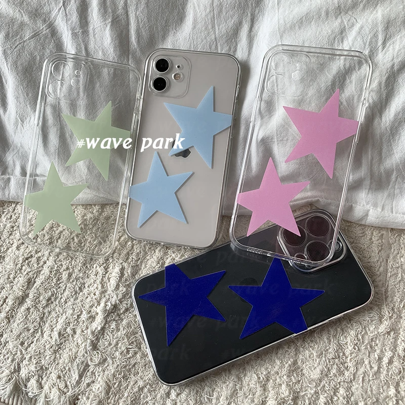 Colorful Pentagram Summer Cute Phone Case for Infinix Note 40 30i 12 11 10 Zero 30 20 Smart 9 8 7 6 5 VIP Pro Plus 4G 5G Clear