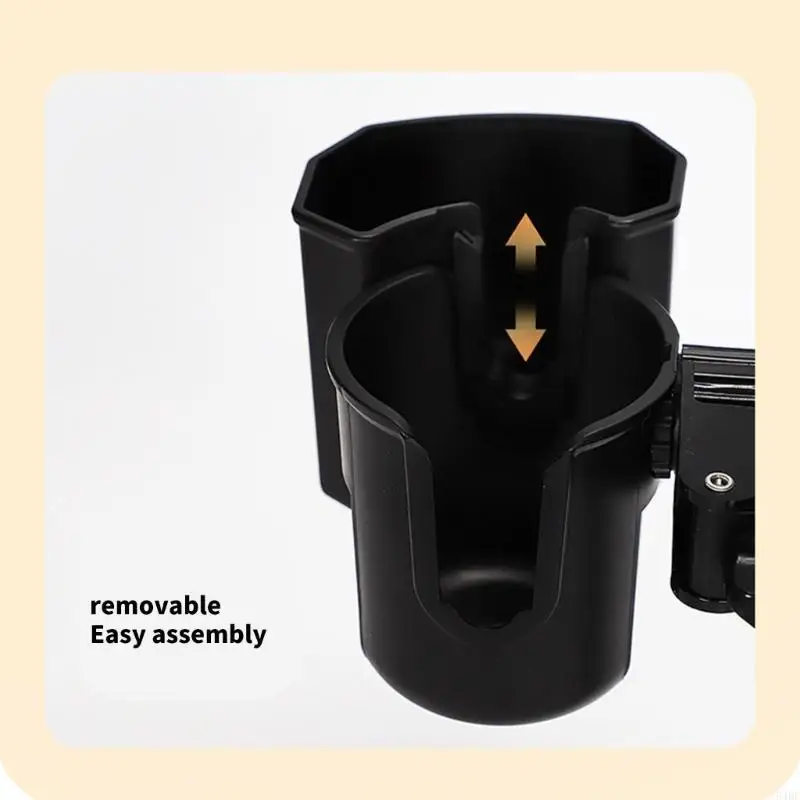 Soporte montaje para bebidas para cochecitos ligeros 54DF, portavasos antideslizante para colocación estable botellas