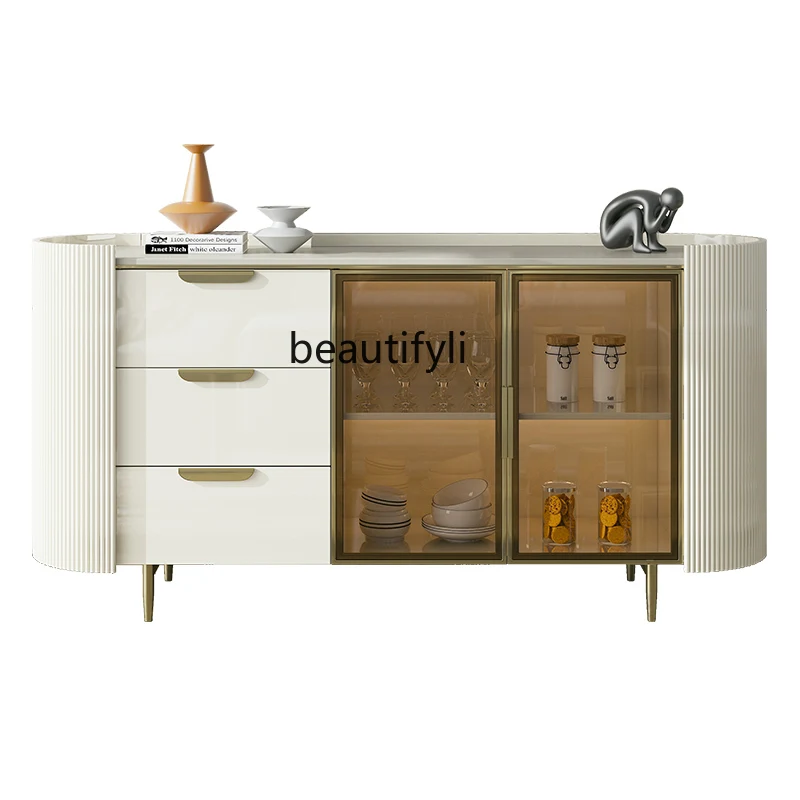 

Light Luxury Wine Cabinet Modern Minimalist Tea Cabinet Wall Locker Side Cabinet Storage Cabinet Sideboard Cabinet