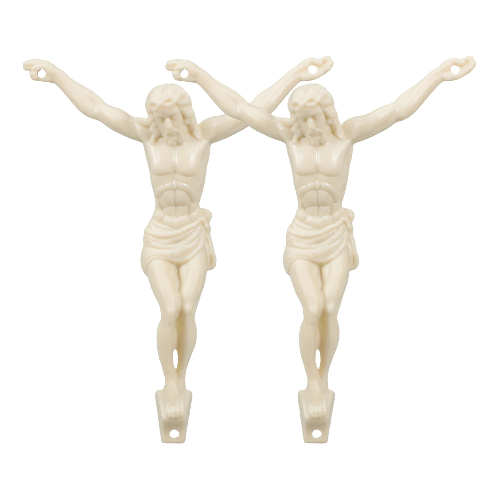 

2pcs Jesus Accessories Crucifix Cross Pendant Charms Diy Jewelry Religious Sculpture Christian Party Decorations Plastic