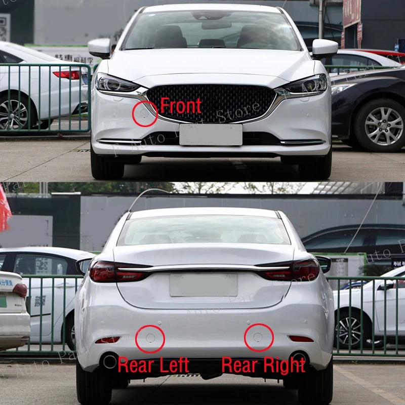 For Mazda 6 Atenza 2020 2021 Car Front Rear Bumper Tow Hook Cover Cap Trailer Hauling Eye Lid