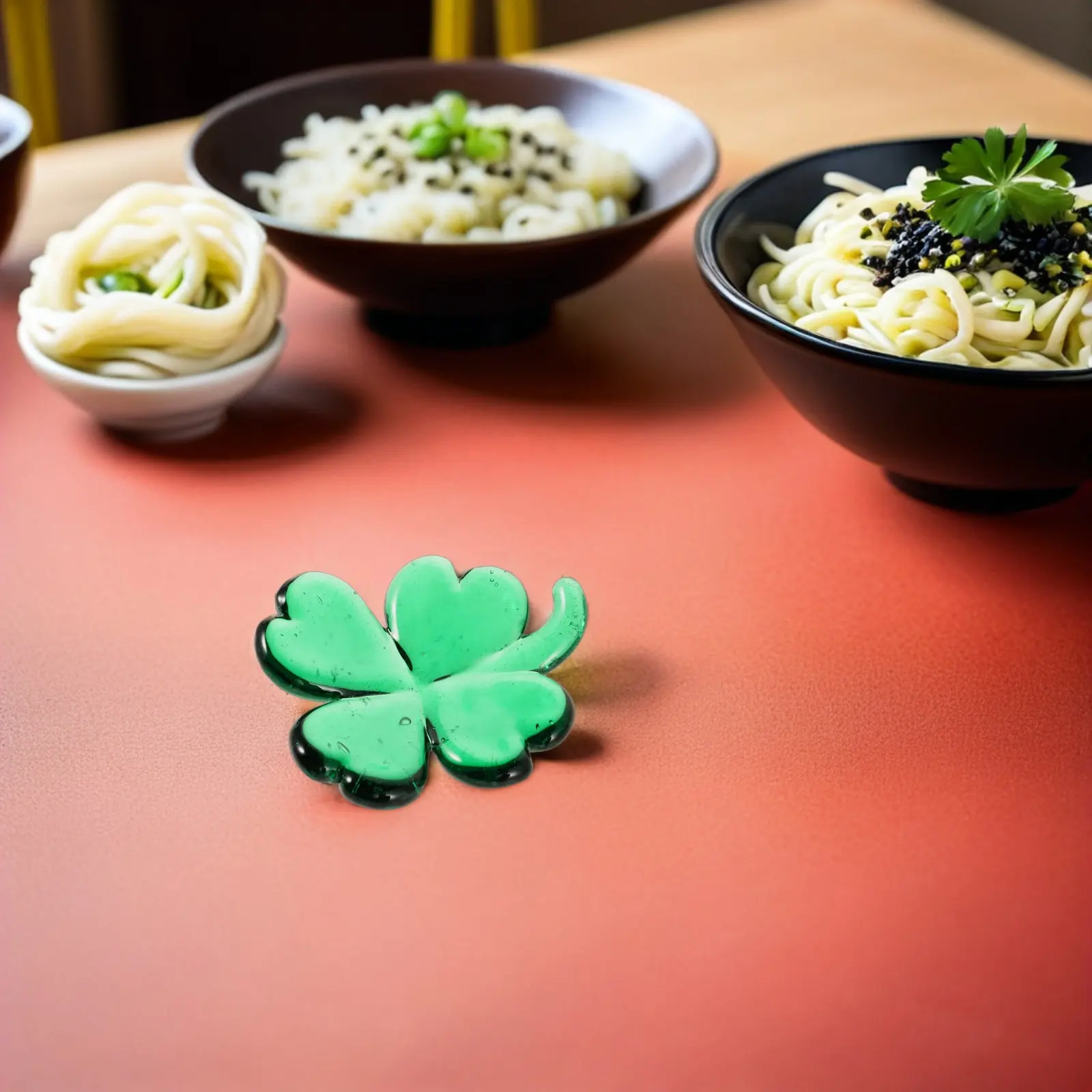 6Pcs Four-Leaf Clover Chopstick Rests Glass Holders Day Kitchen Utensil Stand Reusable Tableware Fork Spoon Rest