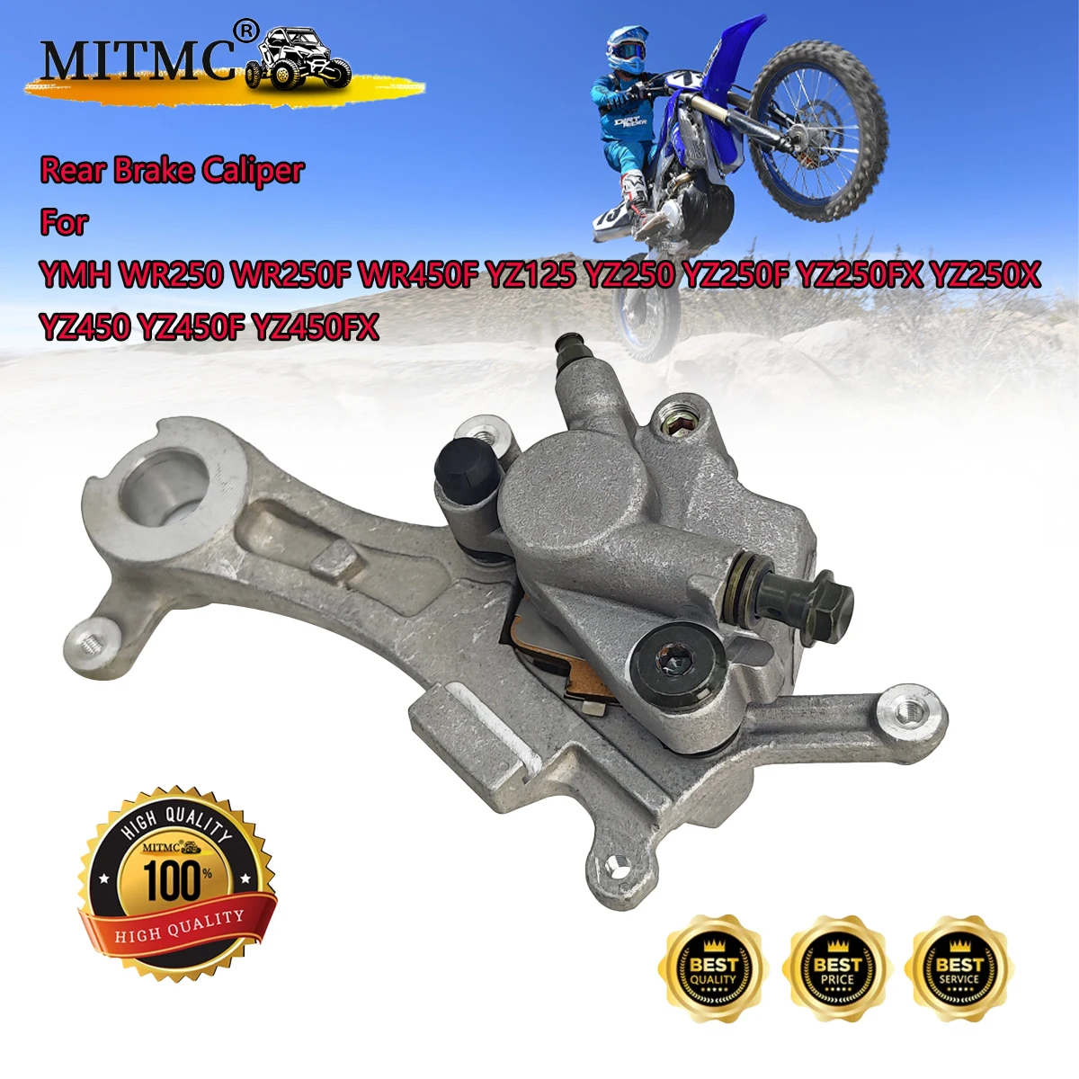 

Rear Brake Caliper For YMH WR250 WR250F WR450F YZ125 YZ250 YZ250F YZ250FX YZ250X YZ450 YZ450F YZ450FX 1C3-2580W-72-00