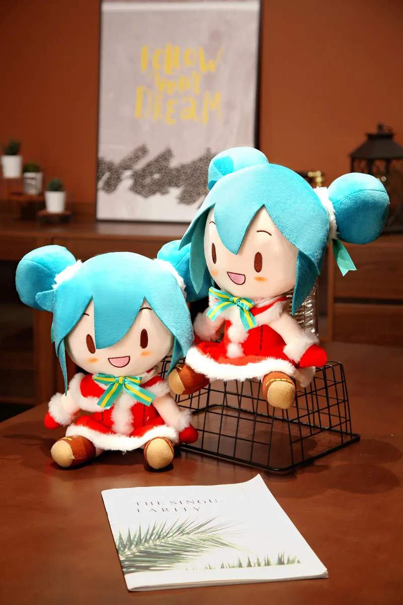 Original Xmas Hatsune Miku Fufu peluche collezione Preciality SEGA Hatsune Miku bambola di pezza con cipolla primaverile regali di natale per bambini