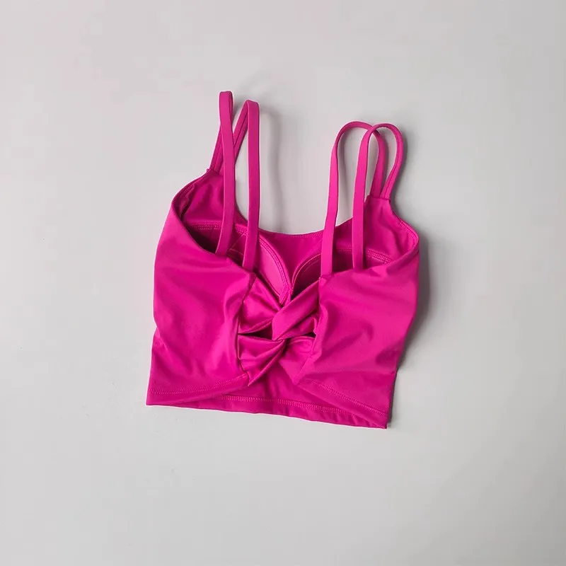 Damen-Yoga-Sport-BH, stoßdämpfende Brustkollektion, schöner Rücken, schnelltrocknende Fitness-Trainingsweste – Detail 13
